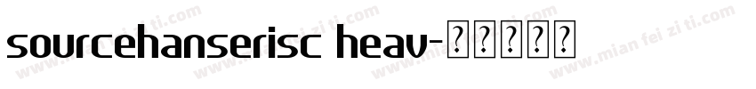 sourcehanserisc heav字体转换